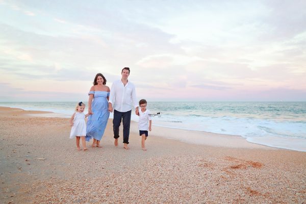 Family photos in Cinnamon Beach, Florida.