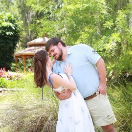 Engagement portraits photography sessions and proposal portraits in a beach, park in Florida